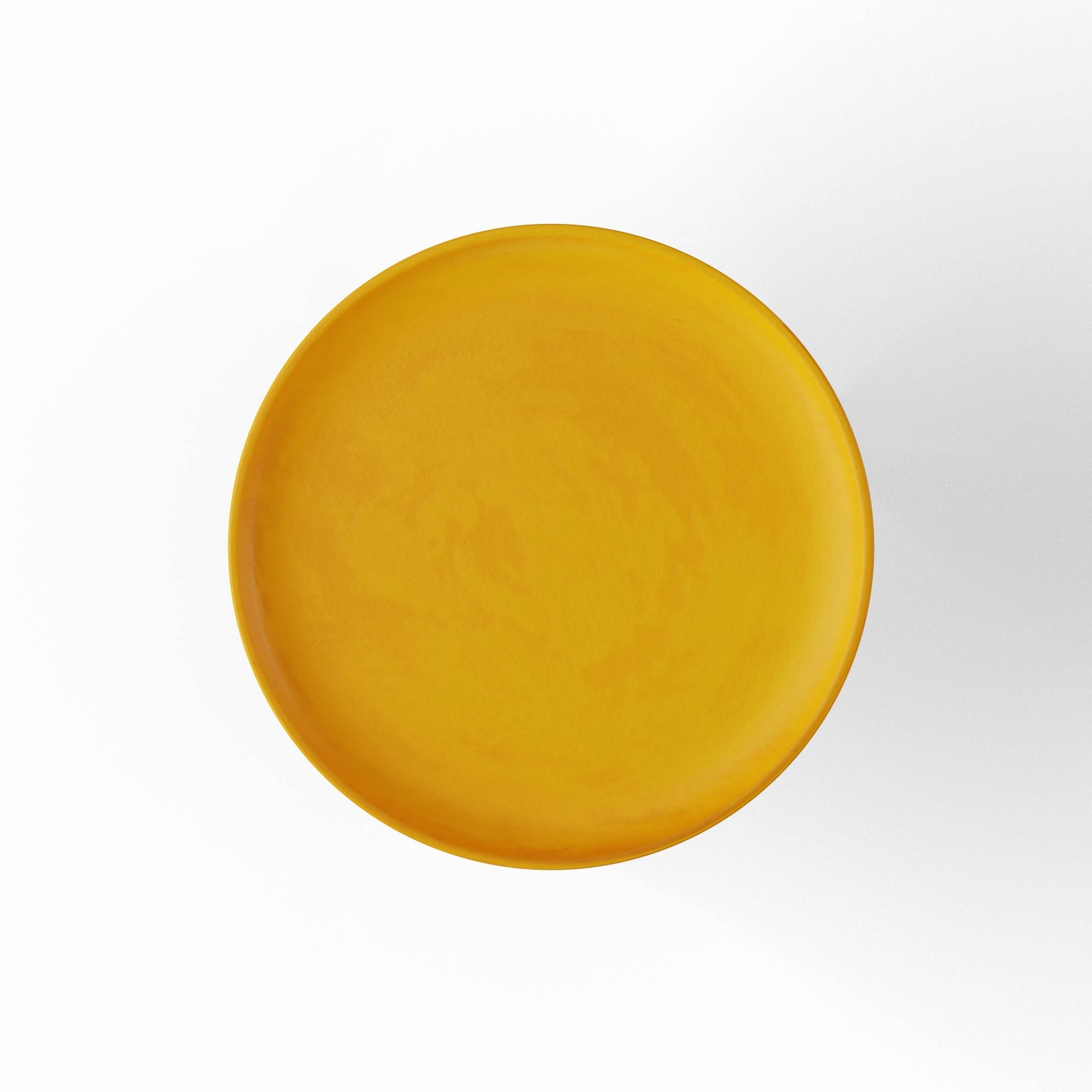 Kangaroo Verdana Side Table - L:18’’ x B:18’’ x H:16’’ In Inches / Yellow Pigmented GFRC Top; Black Powder Coat Mild