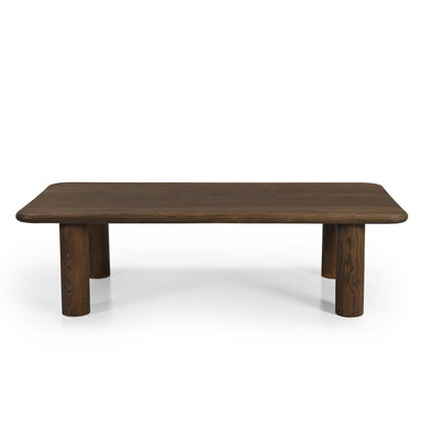 Kaya Coffee Table - L: 139.70 x B: 71.12 x H: 38.10 cms / Walnut / Oak Wood - Indoor Furiture