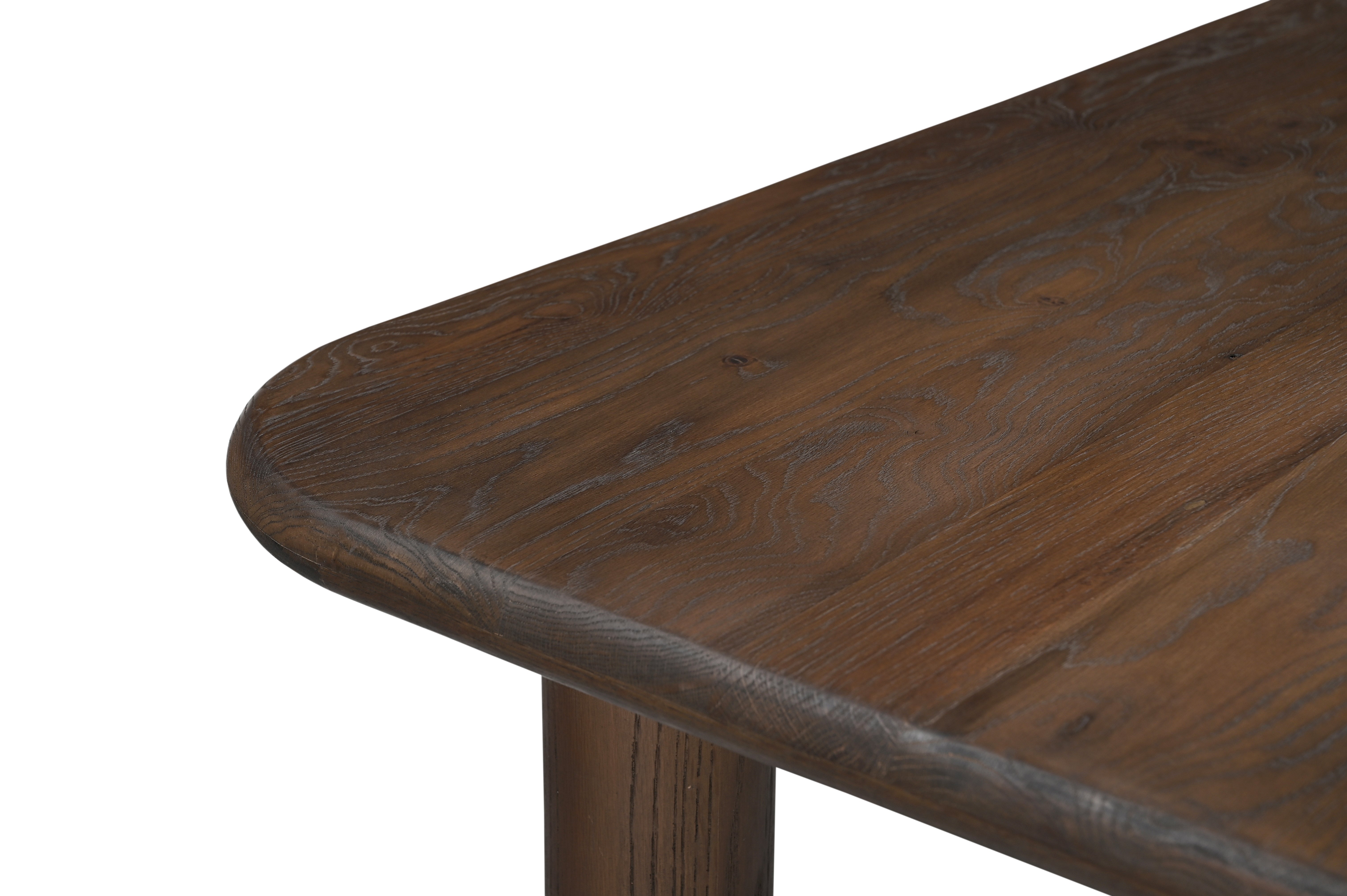 Kaya Dining Table - Walnut / Oak Wood / L: 200.66 x B: 99.06 x H: 76.20 cms - Indoor Furniture