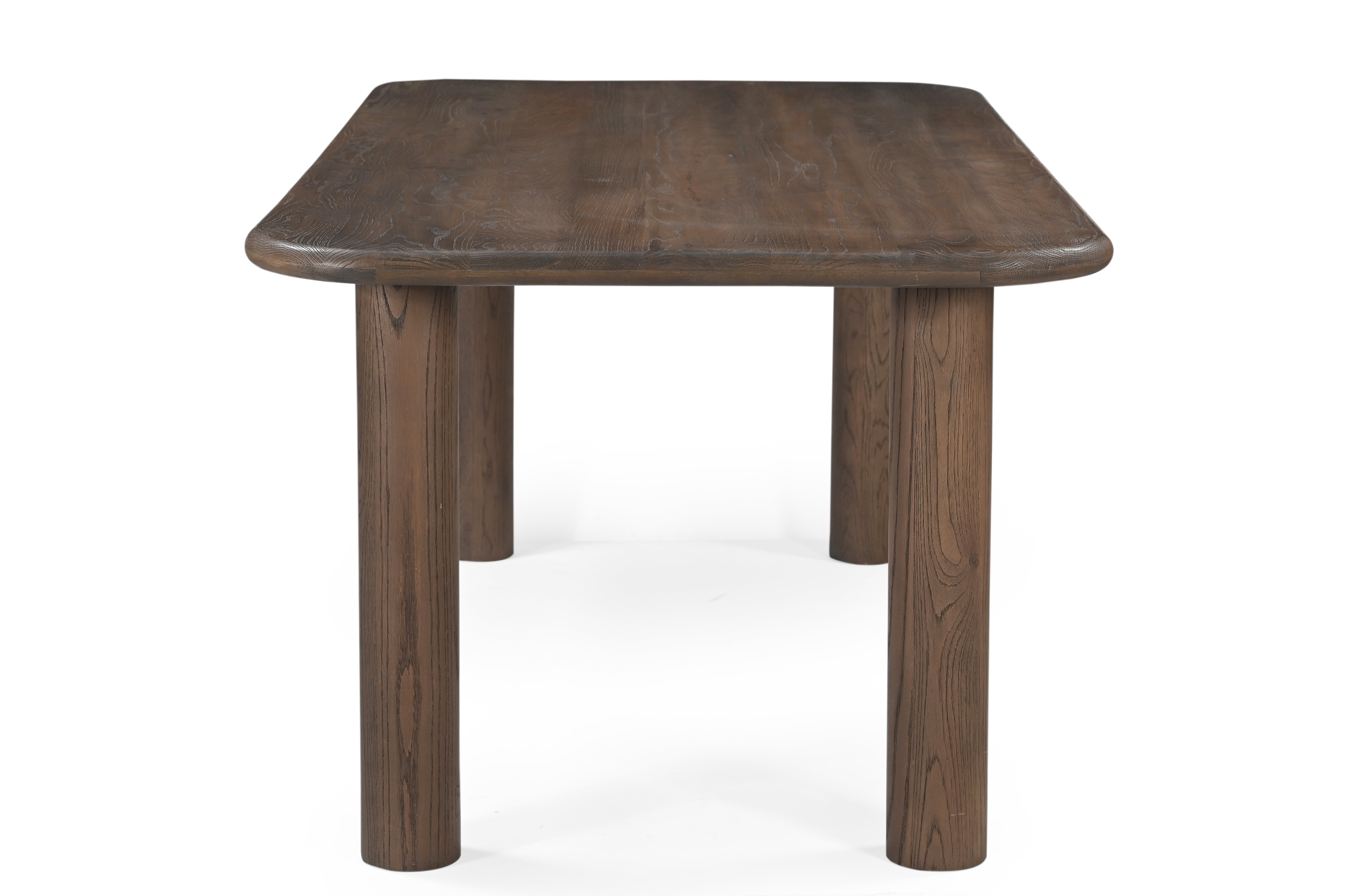 Kaya Dining Table - Walnut / Oak Wood / L: 200.66 x B: 99.06 x H: 76.20 cms - Indoor Furniture