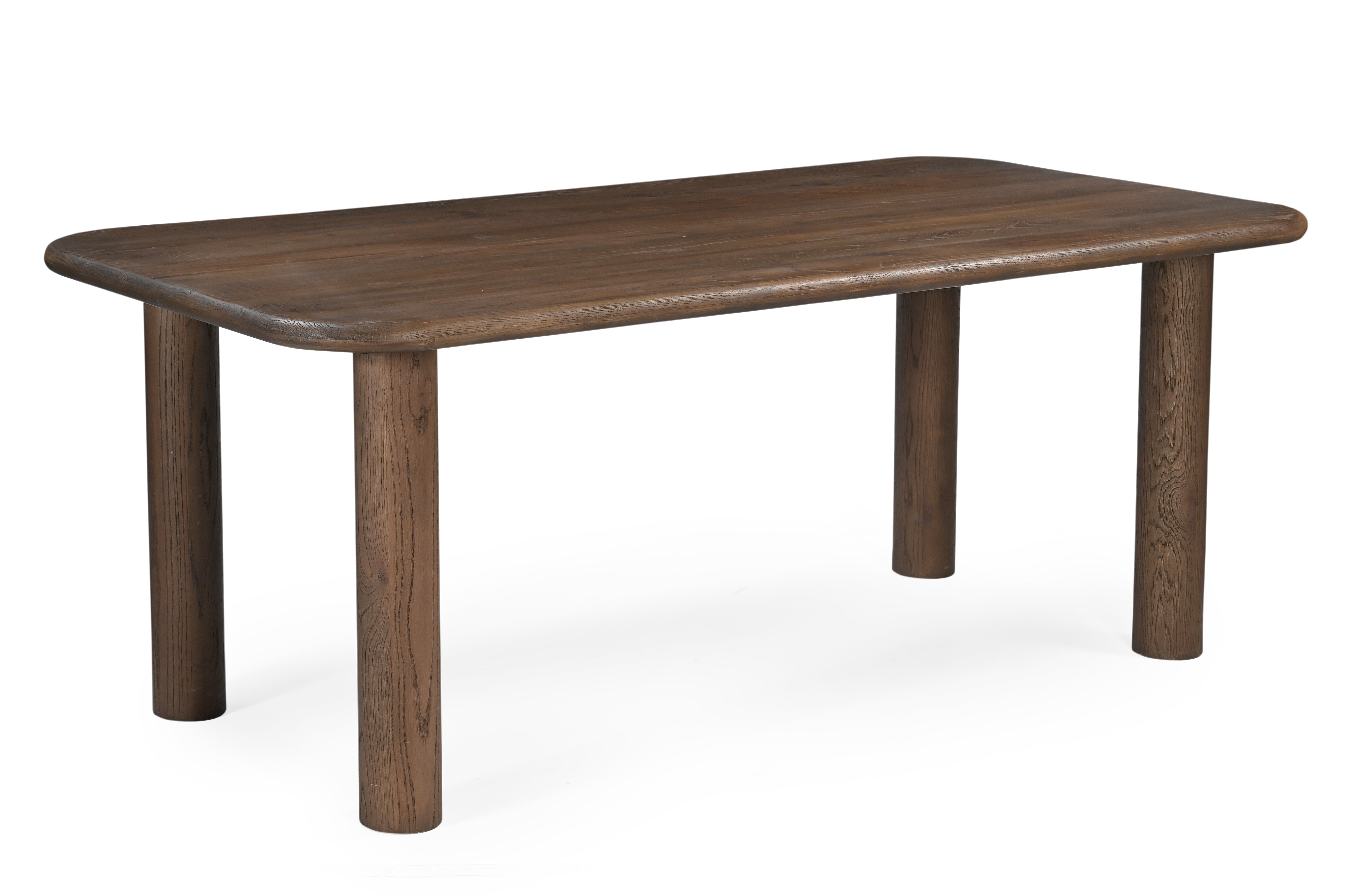 Kaya Dining Table - Walnut / Oak Wood / L: 200.66 x B: 99.06 x H: 76.20 cms - Indoor Furniture