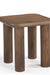 Kaya End Table - Walnut / Oak Wood / L: 50.80 x B: 50.80 x H: 50.80 cms - Indoor Furniture