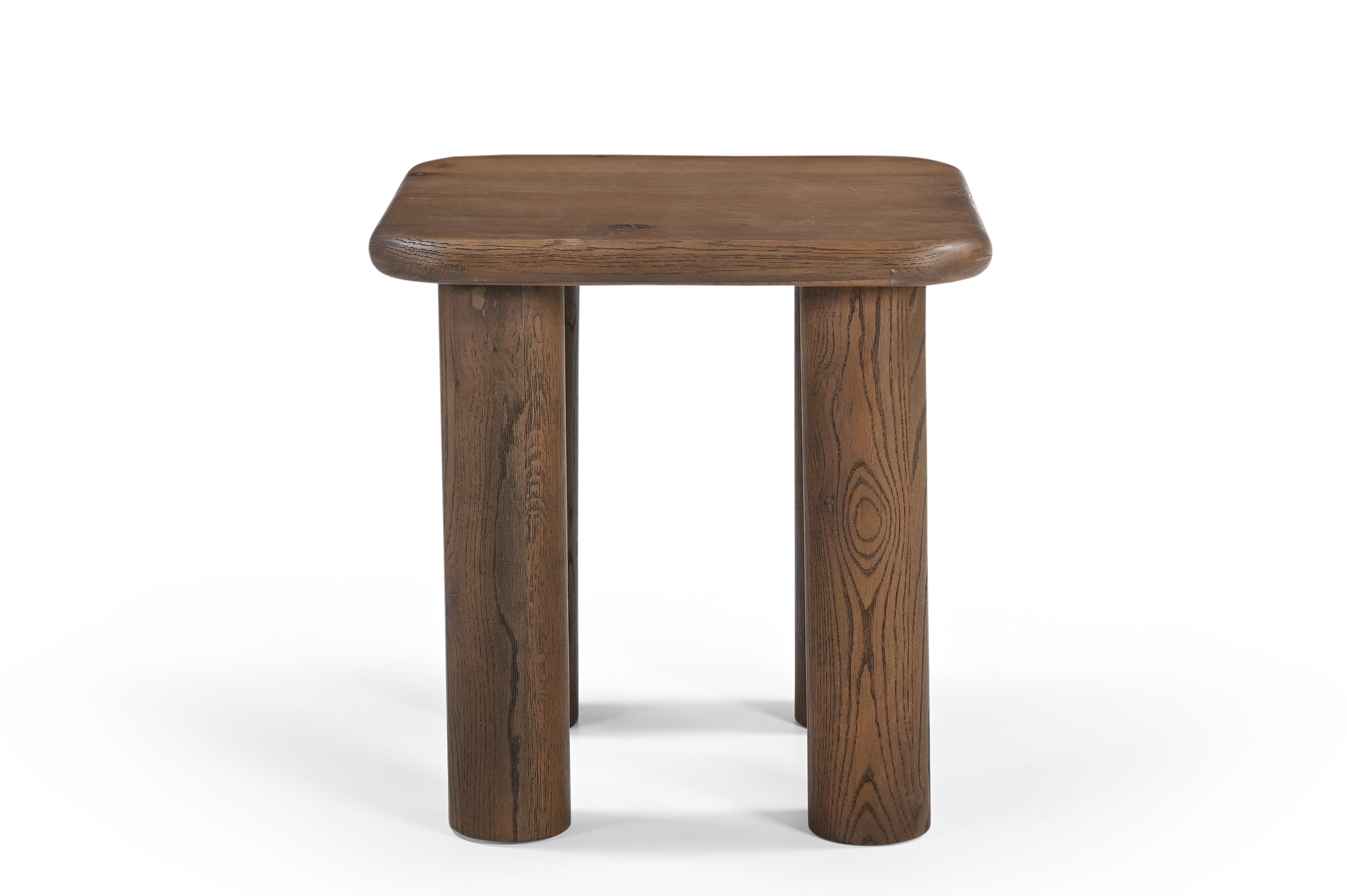 Kaya End Table - Walnut / Oak Wood / L: 50.80 x B: 50.80 x H: 50.80 cms - Indoor Furniture
