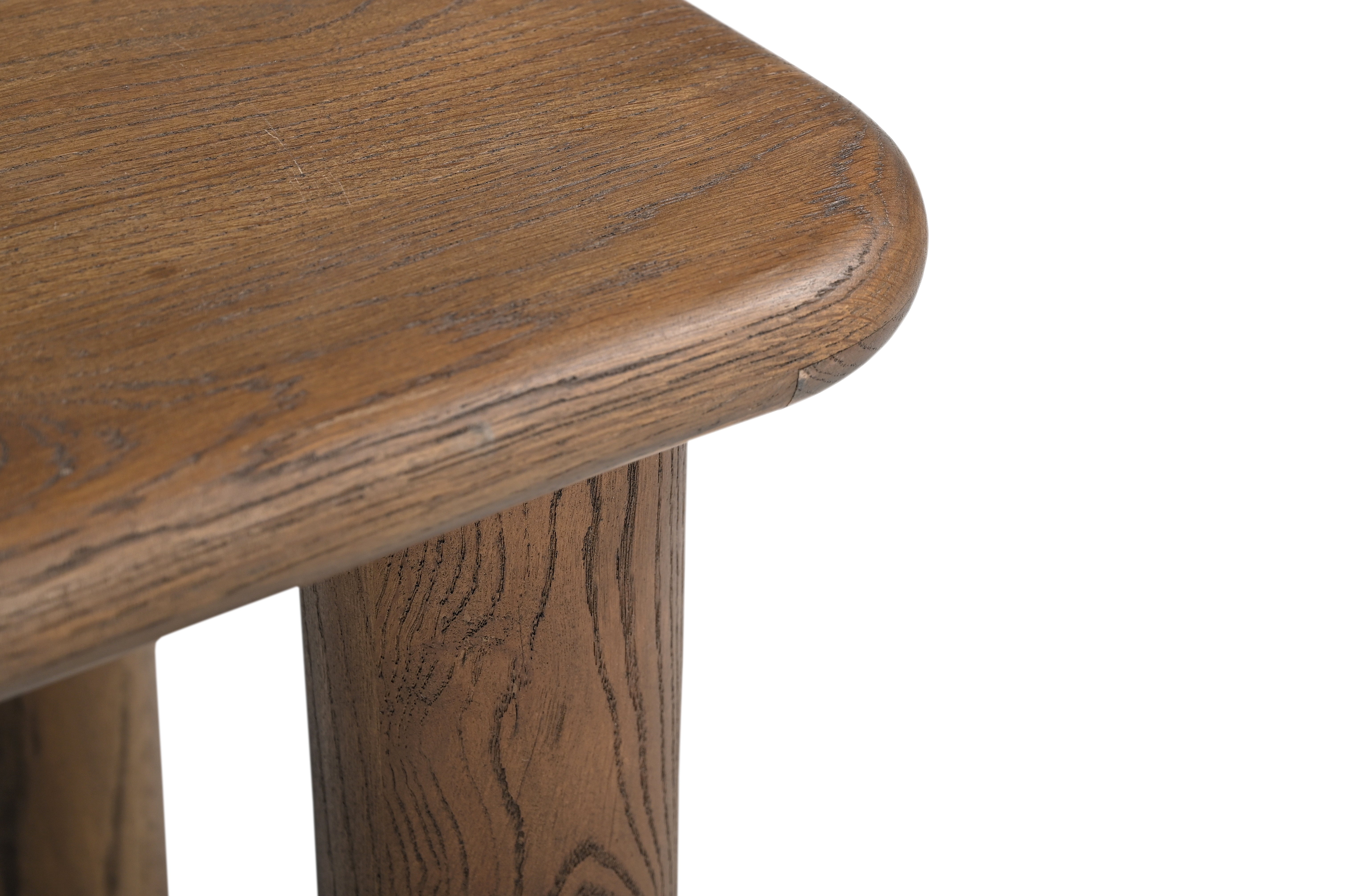 Kaya End Table - Walnut / Oak Wood / L: 50.80 x B: 50.80 x H: 50.80 cms - Indoor Furniture