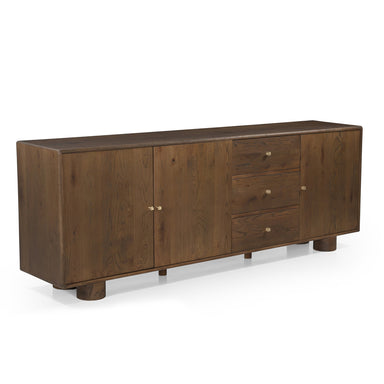 Kaya Sideboard - Walnut / Oak Wood / L: 180.34 x B: 45.72 x H: 78.74 cms - Indoor Furniture