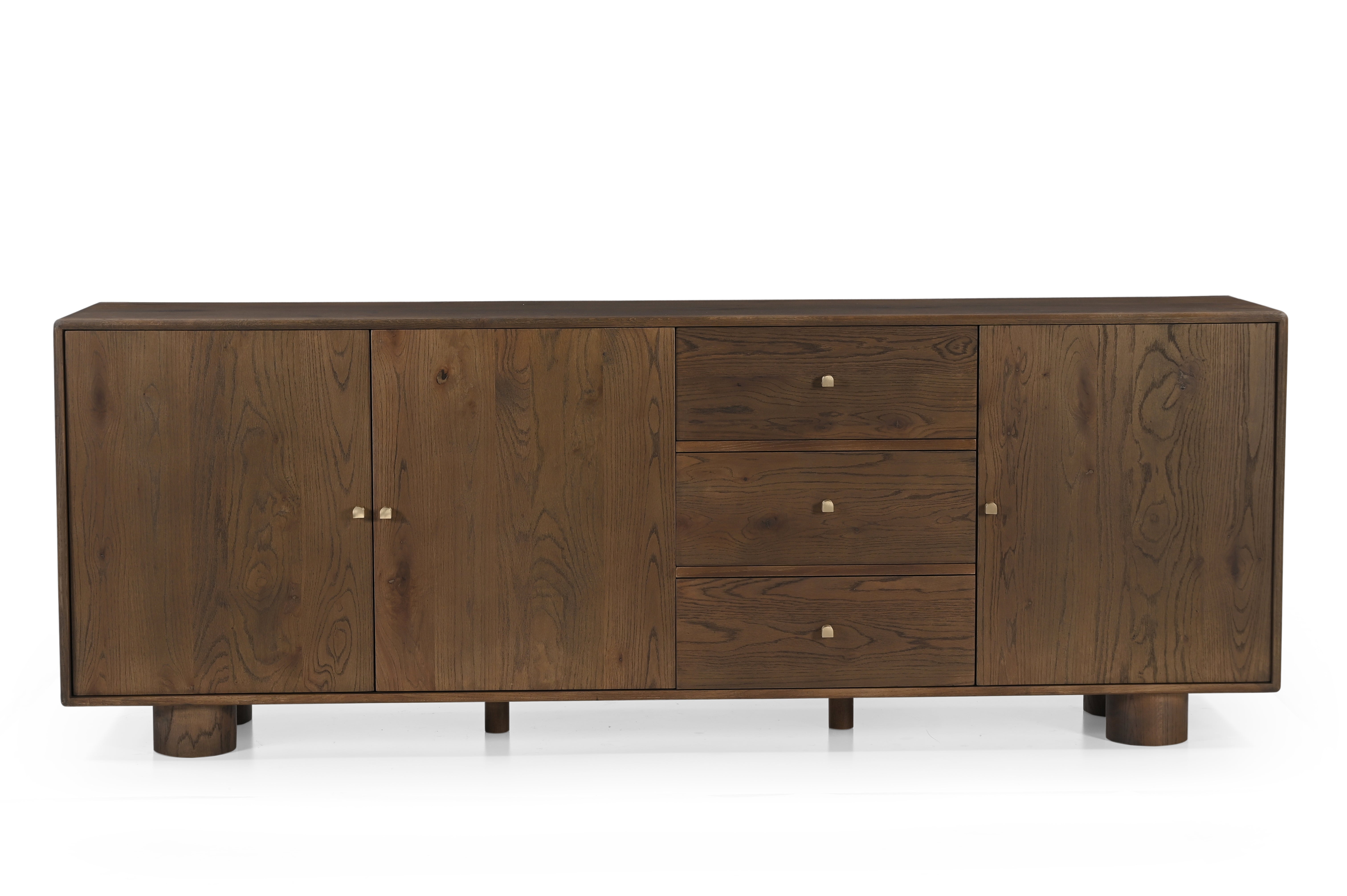 Kaya Sideboard - Walnut / Oak Wood / L: 180.34 x B: 45.72 x H: 78.74 cms - Indoor Furniture