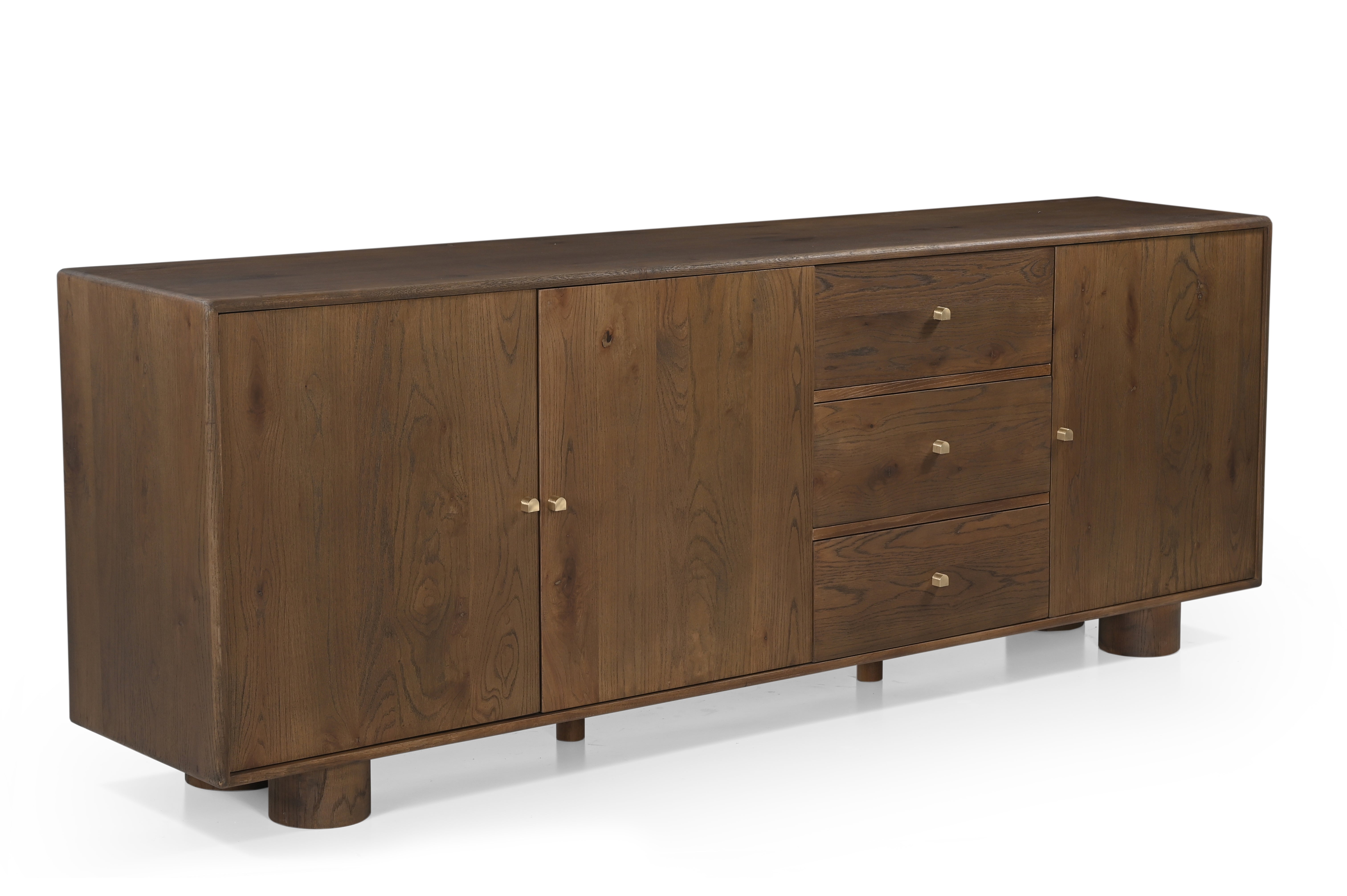 Kaya Sideboard - Walnut / Oak Wood / L: 180.34 x B: 45.72 x H: 78.74 cms - Indoor Furniture