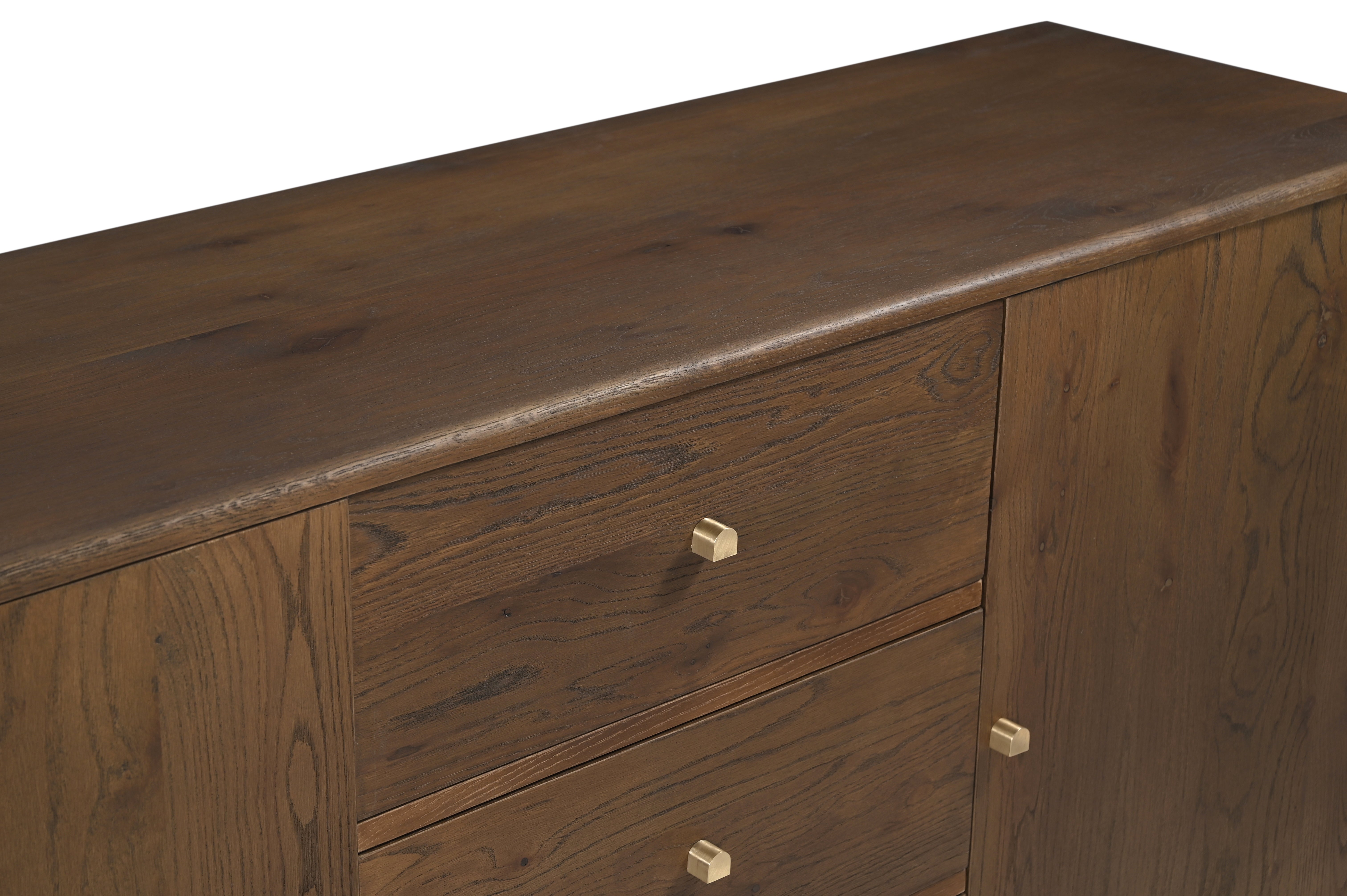 Kaya Sideboard - Walnut / Oak Wood / L: 180.34 x B: 45.72 x H: 78.74 cms - Indoor Furniture