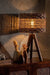 Kayu Table Lamp - Natural Fibres & Wood / L:35 x B:35 x H:61 In cm - Lighting