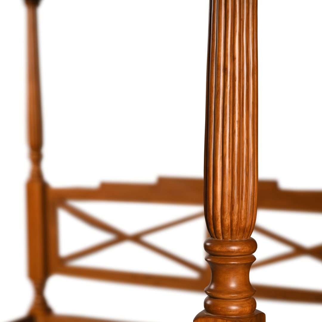 Khelma Teak Wood Poster Bed - Furniture