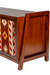 KILIM TV Storage Cabinet - Teak / Legs and Shutter: Teakwood; Body of the Cabinet: Teak veneer and plywood; Shelves