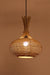 Klec Round Hanging Lamp - Mild Steel / Cream - Lighting