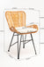 Koh Cane Chair 36 - Cane & Mild Steel / L:60 x B:64 x H:90 In cm - Indoor Furniture