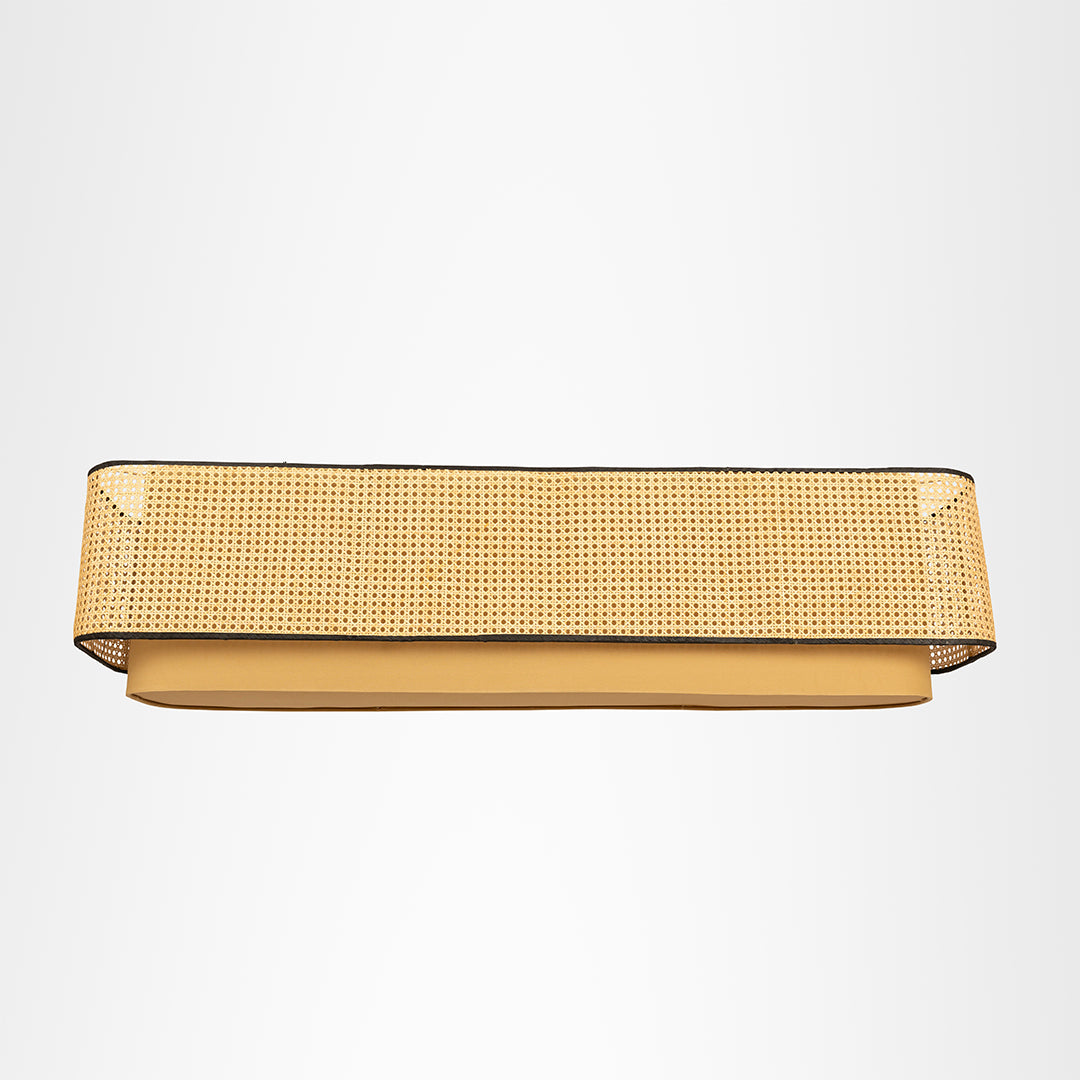 Koh Capsule Pendant Lamp - H: 13’’ × W: 51’’ / Cane - Lighting