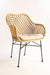Koh Chair 39 - Cane & Mild Steel / L:60 x B:56 x H:95 In cm - Outdoor Furniture