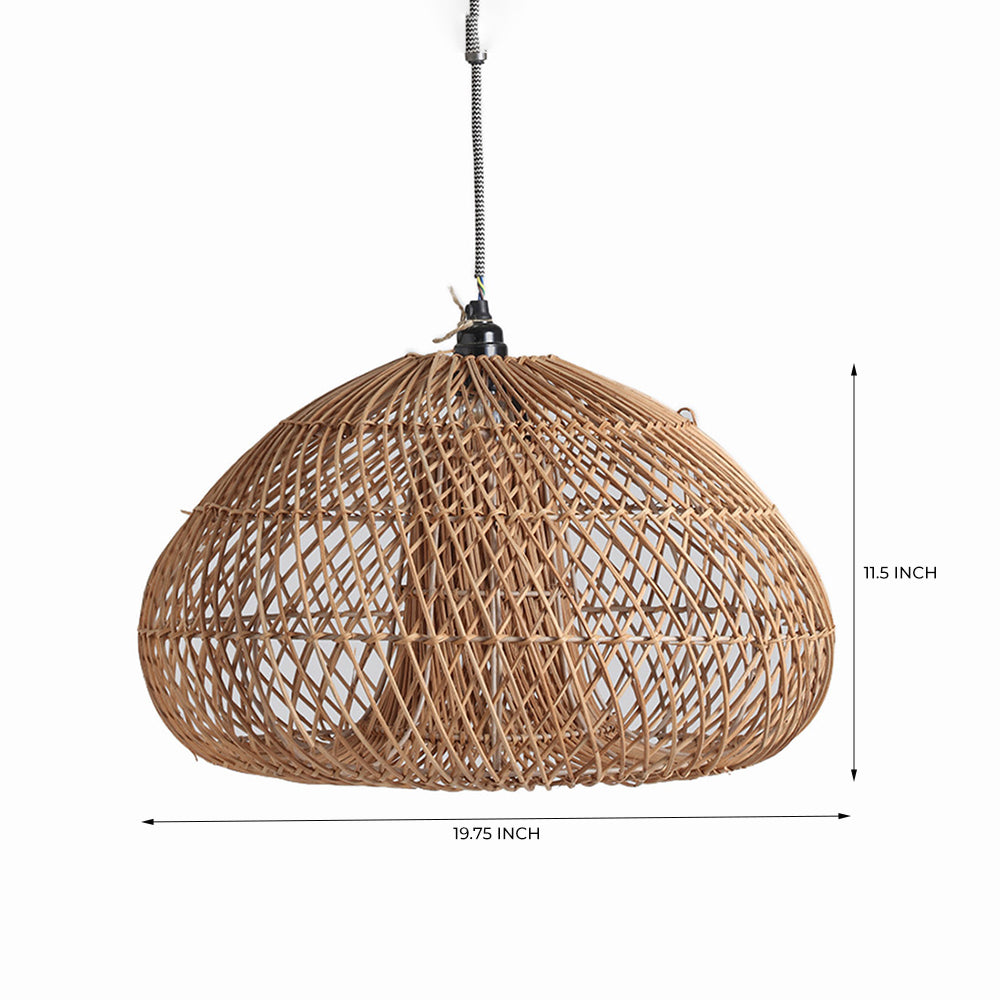 Koh Light 27 - Rattan / Dia:50 x H:29 In cm - Lighting