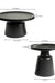Kol Coffee Table Set of 2 - Large: 73 x 73 x 39 Medium: 49 x 49 in Cms / Black / Aluminium - Furniture