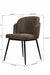 Lagom Dining Chair - Mild Steel & Upholstery / L:52 x B:59 x H:79 In cm - Indoor Furniture