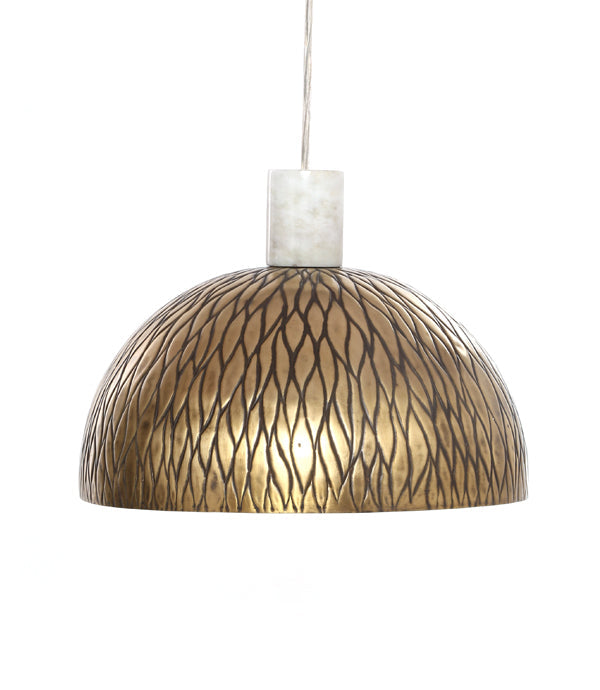 Lamina Pendant - Antique / Brass and marble - Lighting