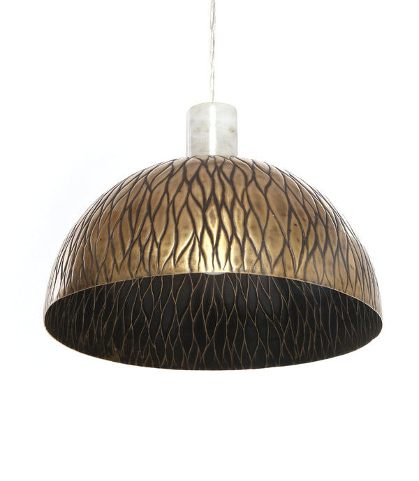 Lamina Pendant - Antique / Brass and marble - Lighting