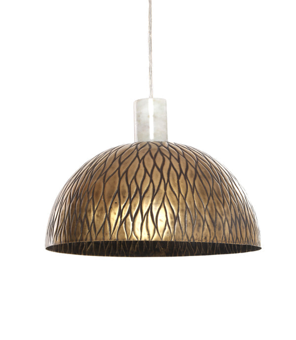 Lamina Pendant - Antique / Brass and marble - Lighting