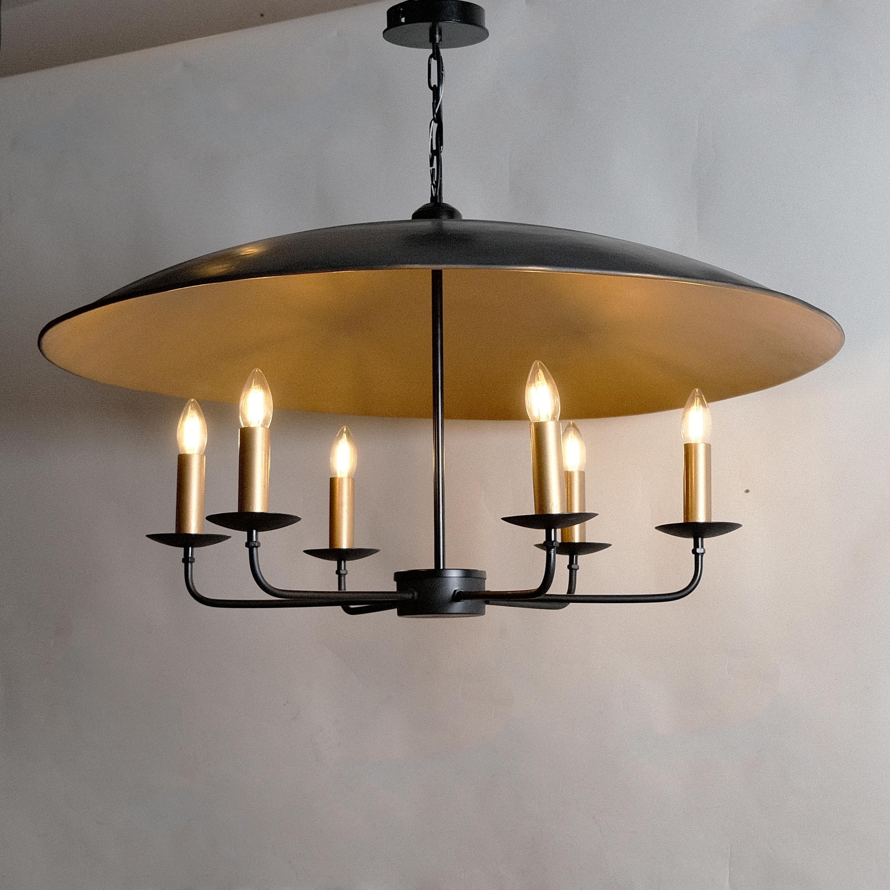 CLR121 Large Black Sphere 36" Chandelier