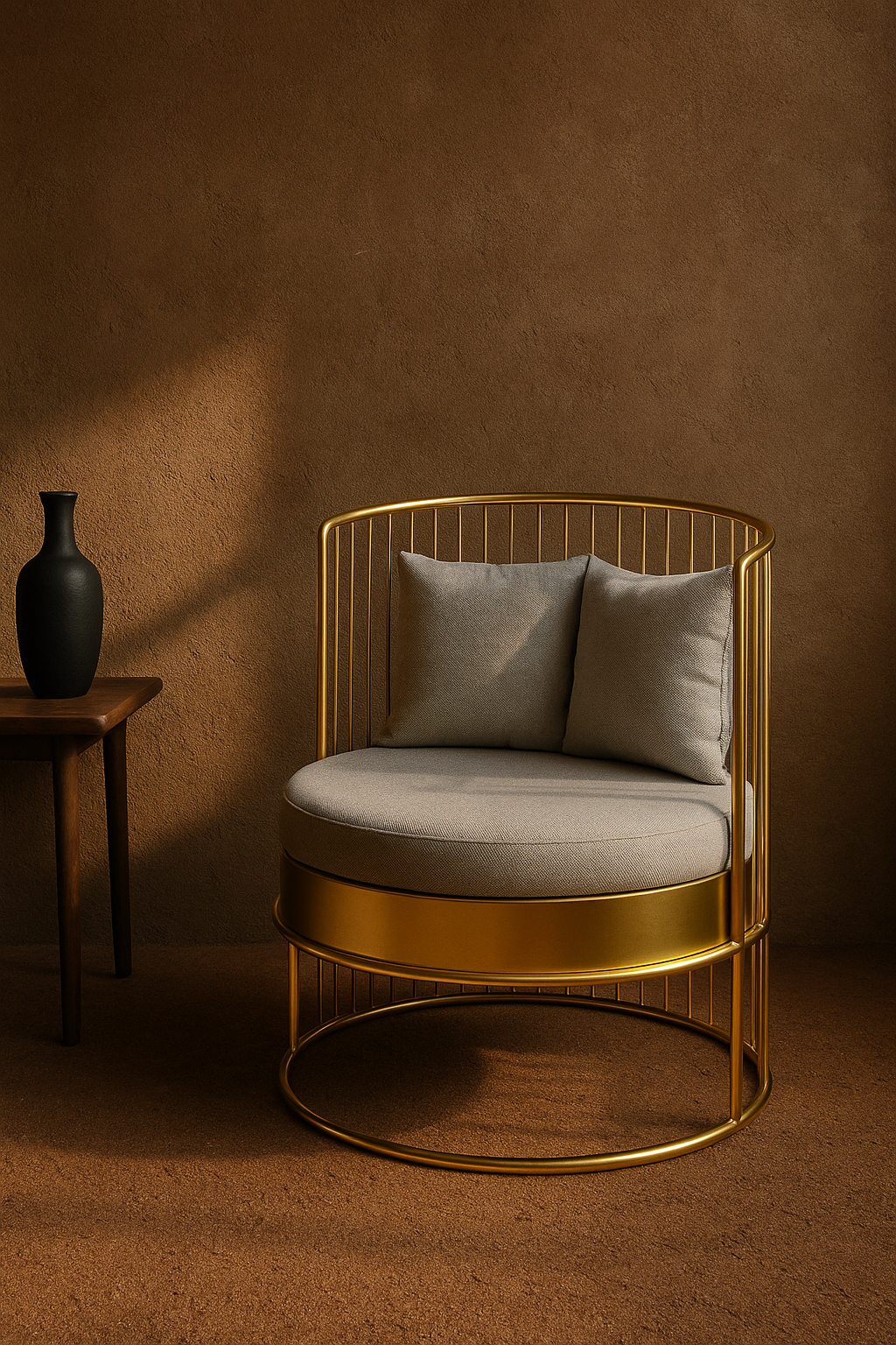 Lazuli Lounger - L:27 x W:27 x H:35 In inches / Metal - Indoor Furniture