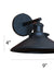 leather wall sconce metal shade