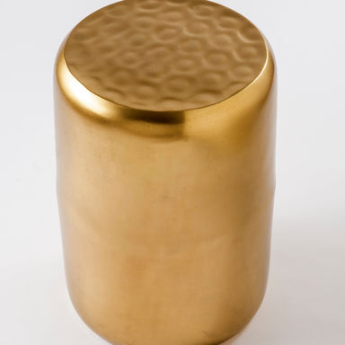 Leo Side Table - Gold / Aluminium / 11 x 11 x 17 In Inches - Indoor Furiture