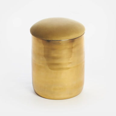 Leo Stool - Gold / Aluminium / 10.5’’ x 10.5’’ x 14.5’’ - Indoor Furniture