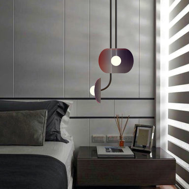 Lilly Pendant Light - Brass Gold, Gradation, Ombree / Ss In Brused Gold Finish/ Matte Black, Blown Glass, Opal Glass