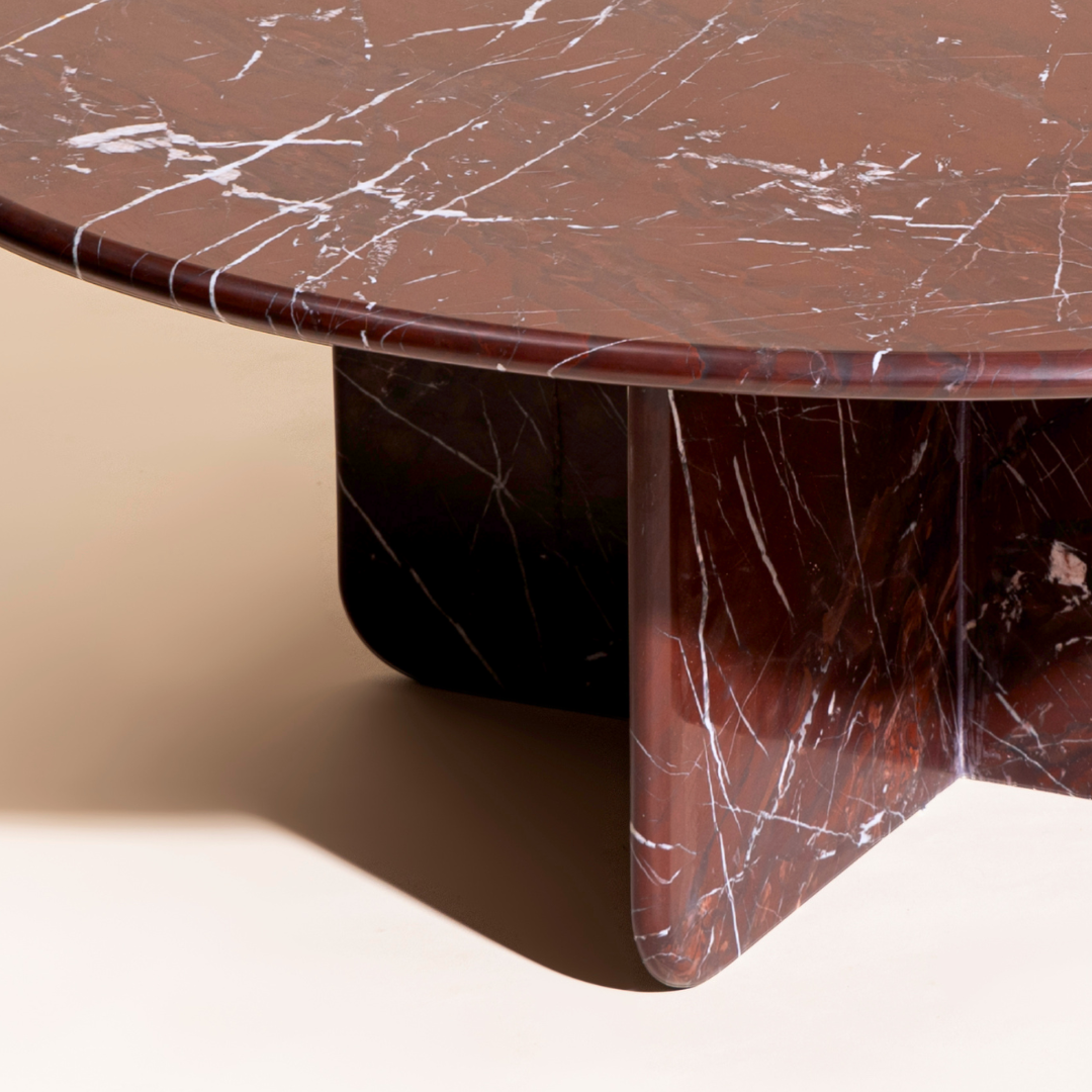 Norge Marble Coffee Table Rosso