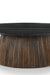 Litho Round Marble Coffee Table - Black / L: 121.92 x W: 121.92 x H: 40.64 cms / Mango Wood + Marble - Indoor Furniture
