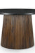 Litho Round Marble Dining Table - Black / Mango Wood + Marble / L: 129.54 x W: 129.54 x H: 76.20 cms - Indoor Furniture
