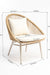 Loom Chair 34 - PE Rattan and Metal / CM: - L:- 72 x W:- 69 x H:- 85 - Indoor Furniture