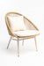 Loom Chair 34 - PE Rattan and Metal / CM: - L:- 72 x W:- 69 x H:- 85 - Indoor Furniture