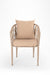 Loom Lounge Chair 11 Set of 2 - W: 24’’ D: 24’’ H: 30’’ SH: 18’’ / Aluminum and Polypropylene Rope Weaving / Beige