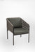 Loom Lounge Chair 9 - W: 17.5’’ D: 26’’ H: 32’’ SH: 20’’ / Mild Steel and Polypropylene Rope Weaving / Black & Grey