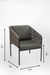 Loom Lounge Chair 9 - W: 17.5’’ D: 26’’ H: 32’’ SH: 20’’ / Mild Steel and Polypropylene Rope Weaving / Black & Grey