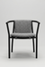 Loop Dining Chair - W: 25.5’’ D: 20’’ H: 30’’ SH: 18’’ / Mild Steel & Upholstery - Outdoor Furniture