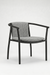 Loop Dining Chair - W: 25.5’’ D: 20’’ H: 30’’ SH: 18’’ / Mild Steel & Upholstery - Outdoor Furniture