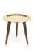 Lotus Accent Table - Gold / Brass and wood - Indoor Furniture