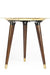 Lotus Accent Table - Gold / Brass and wood - Indoor Furniture