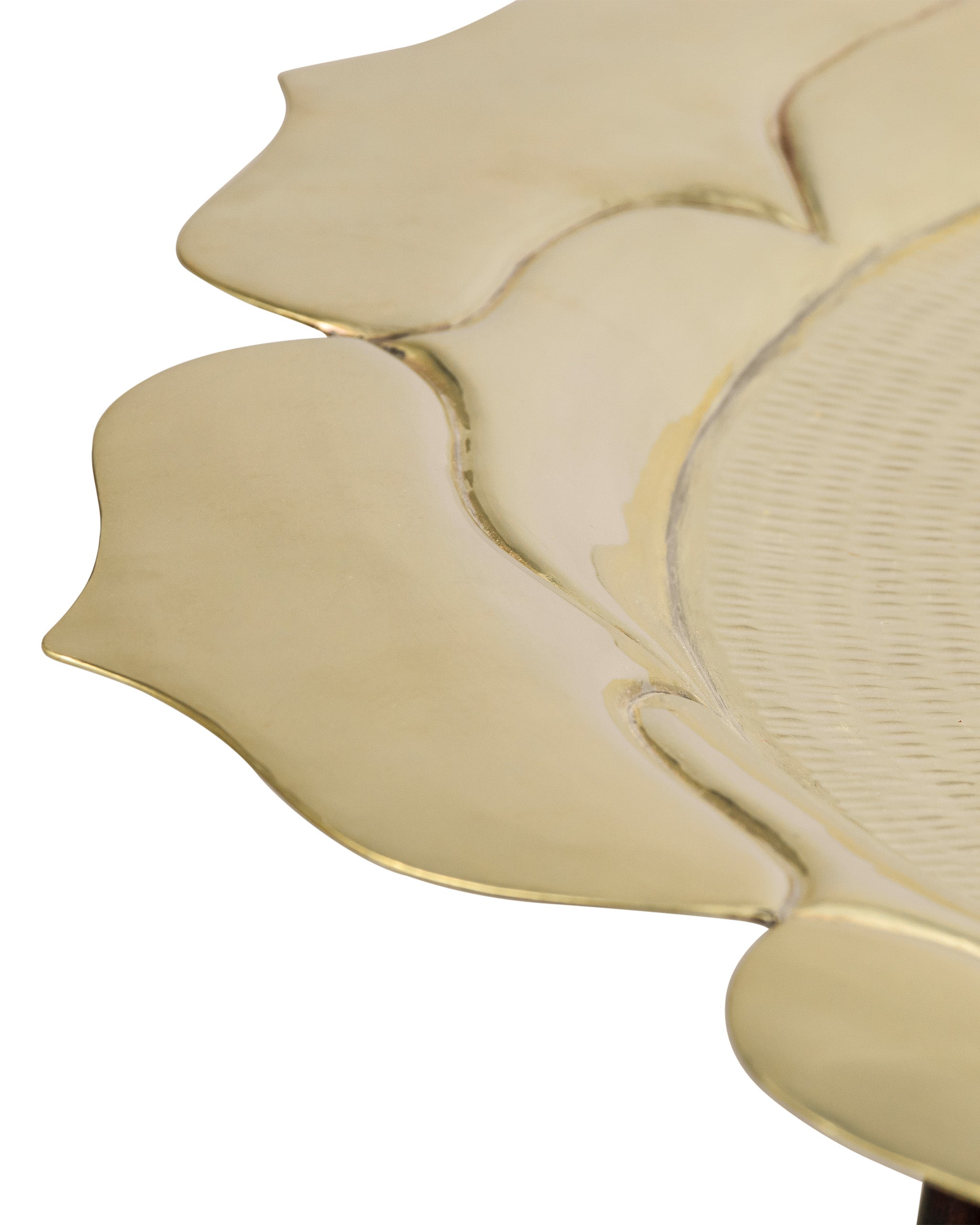Lotus Coffee Table - Gold / Brass and wood - Indoor Furniture