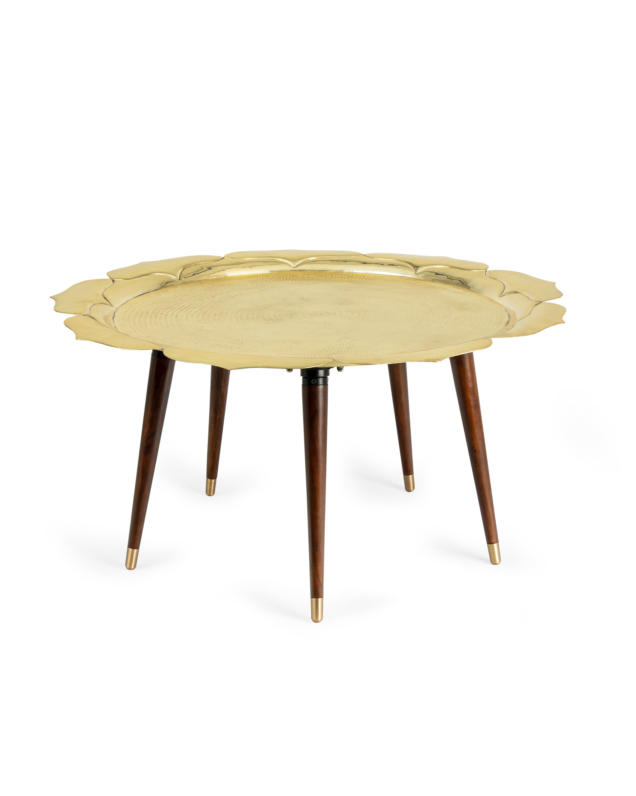 Lotus Coffee Table - Gold / Brass and wood - Indoor Furniture