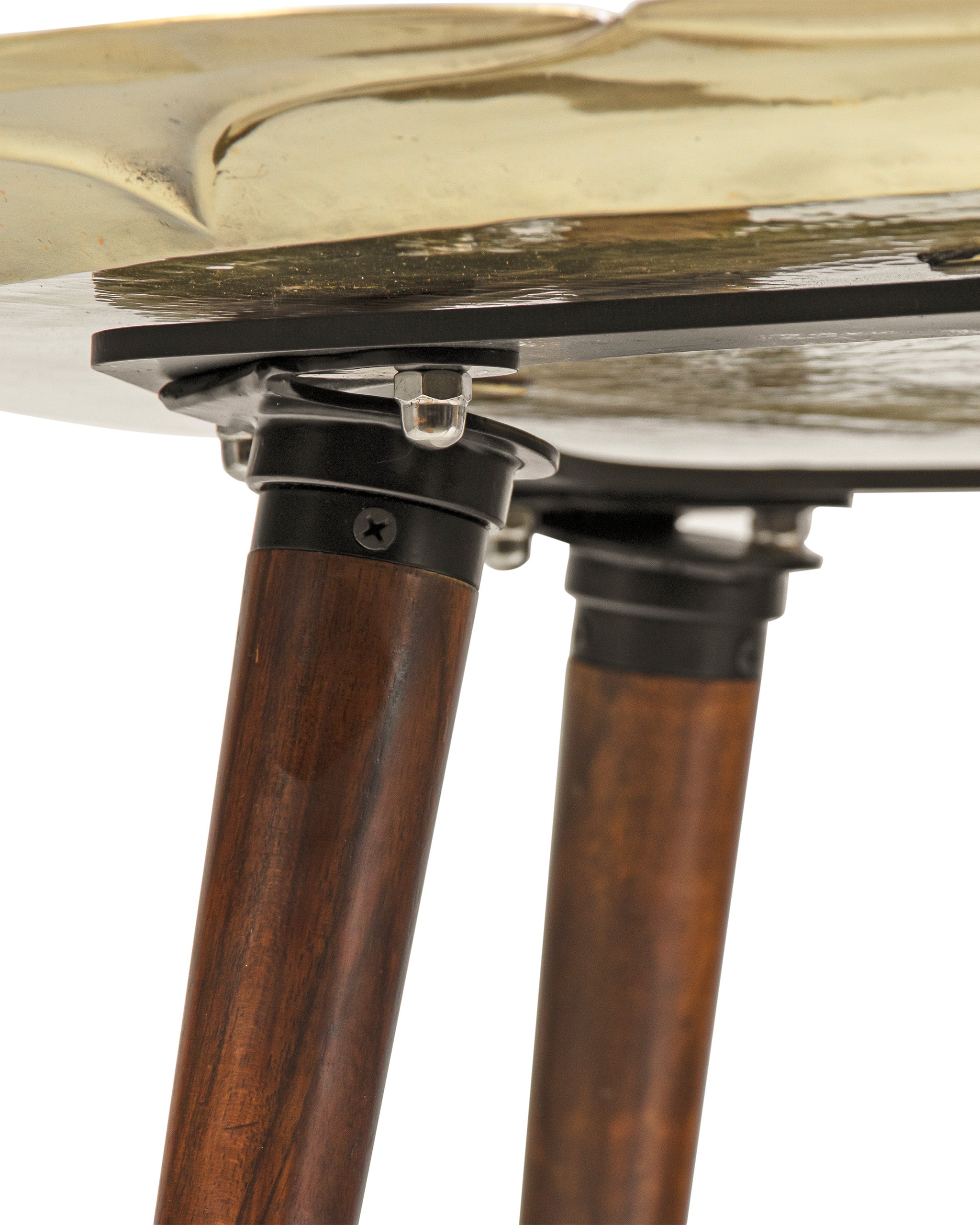 Lotus Coffee Table - Gold / Brass and wood - Indoor Furniture