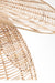 Lotus Pendant Lamp - W: 40’’ H: 20’’ / Brown / Natural Cane