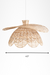 Lotus Pendant Lamp - W: 40’’ H: 20’’ / Brown / Natural Cane