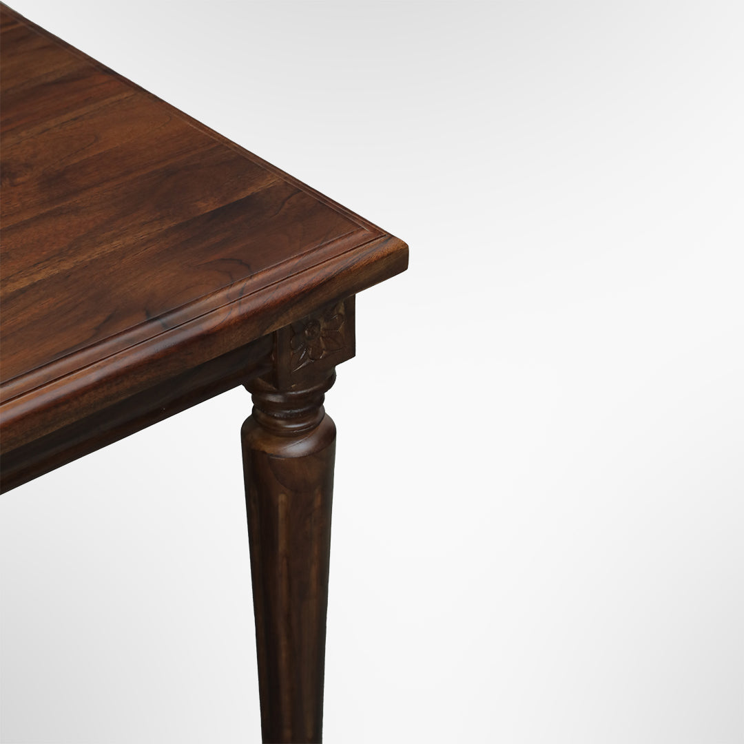 Louis Coffee Table No. 21 - L:36 x W:24 x H:20 In inches / Mango Wood / Walnut - Indoor Furniture