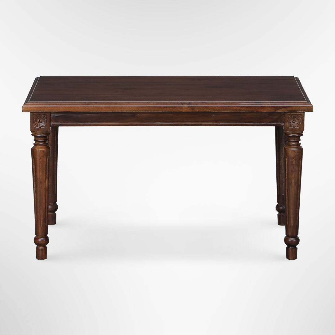 Louis Coffee Table No. 21 - L:36 x W:24 x H:20 In inches / Mango Wood / Walnut - Indoor Furniture